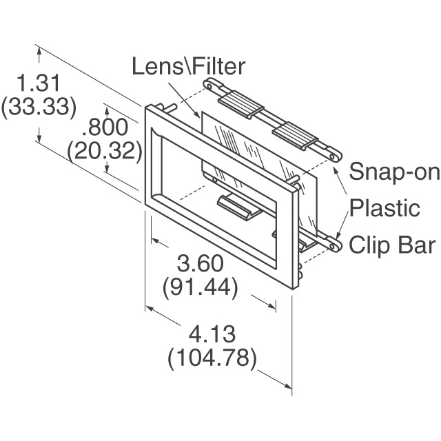 6103010 PRD Plastics  Cadres d'affichage et lentilles